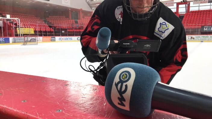 Entraînement des Gothiques d’Amiens avant le match de mardi face aux Ducs d’Angers.